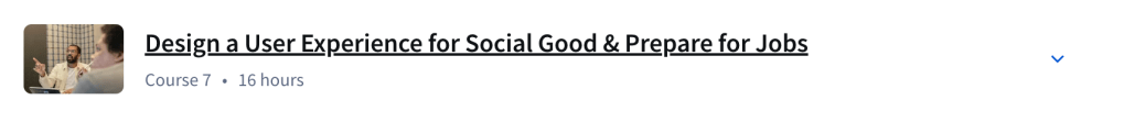 Design a User Experience for Social Good & Prepare for Jobs